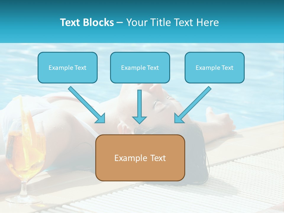 Poolside Girl PowerPoint Template