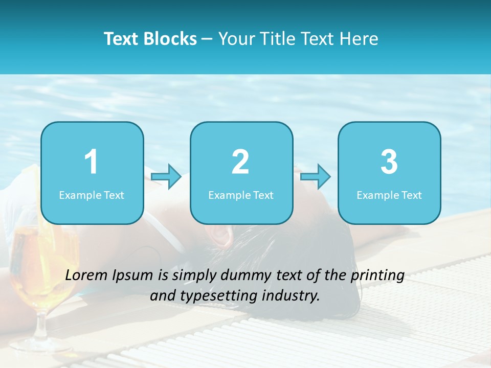 Poolside Girl PowerPoint Template