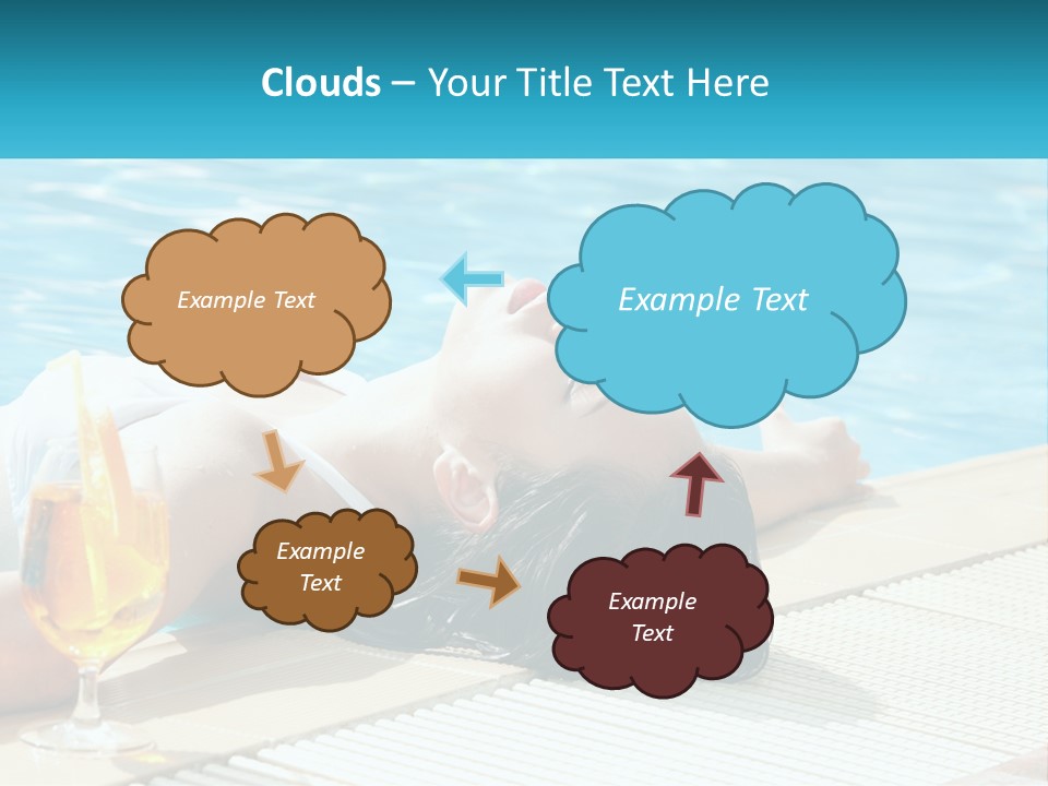 Poolside Girl PowerPoint Template