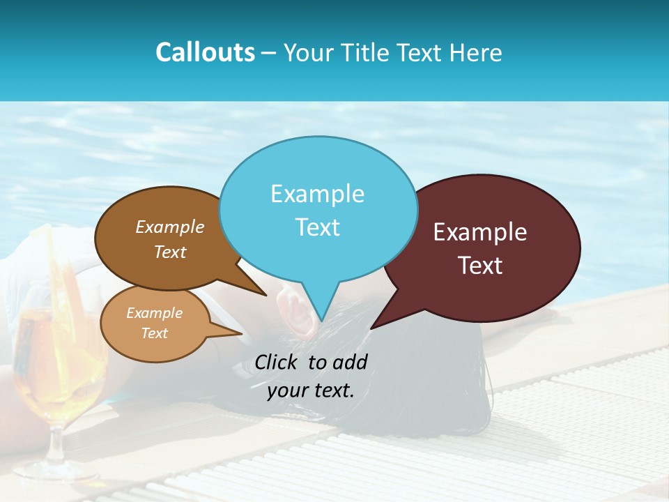 Poolside Girl PowerPoint Template