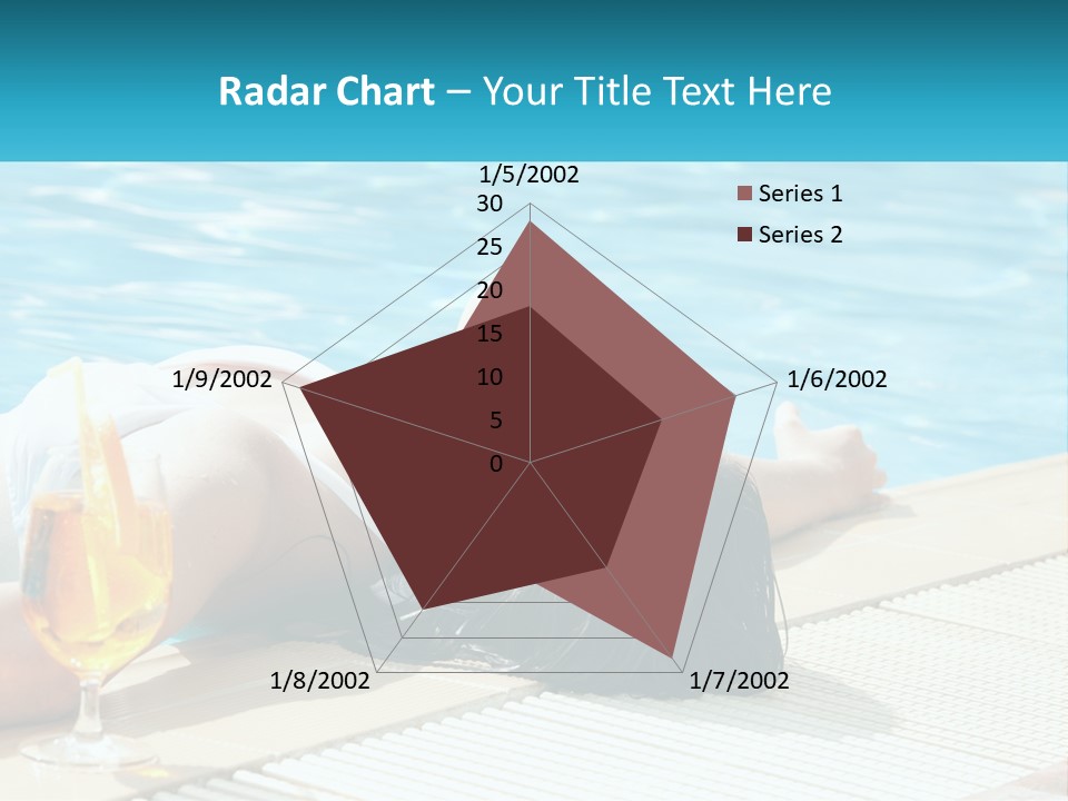 Poolside Girl PowerPoint Template
