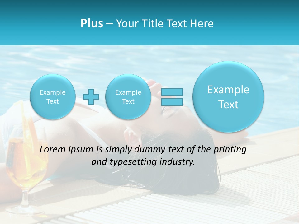Poolside Girl PowerPoint Template