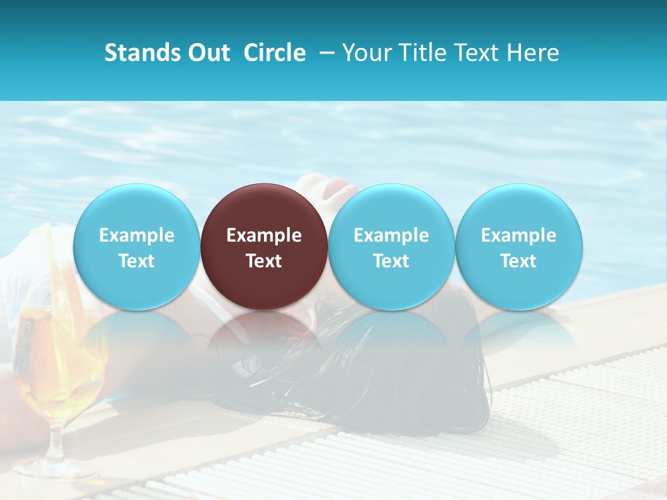 Poolside Girl PowerPoint Template