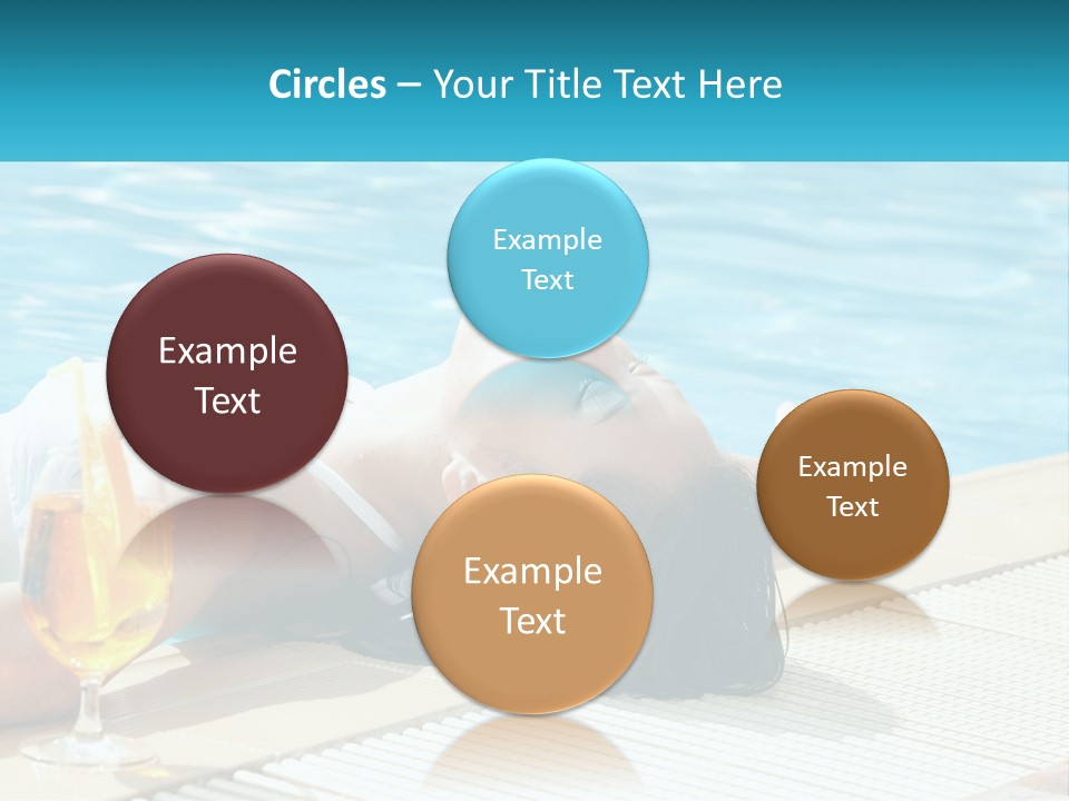 Poolside Girl PowerPoint Template