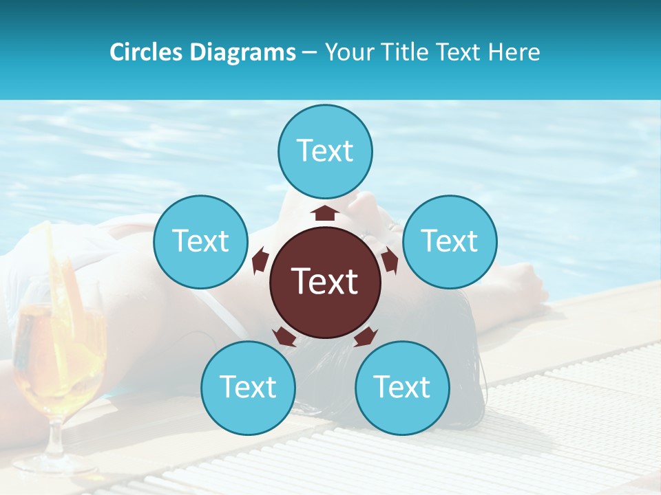 Poolside Girl PowerPoint Template
