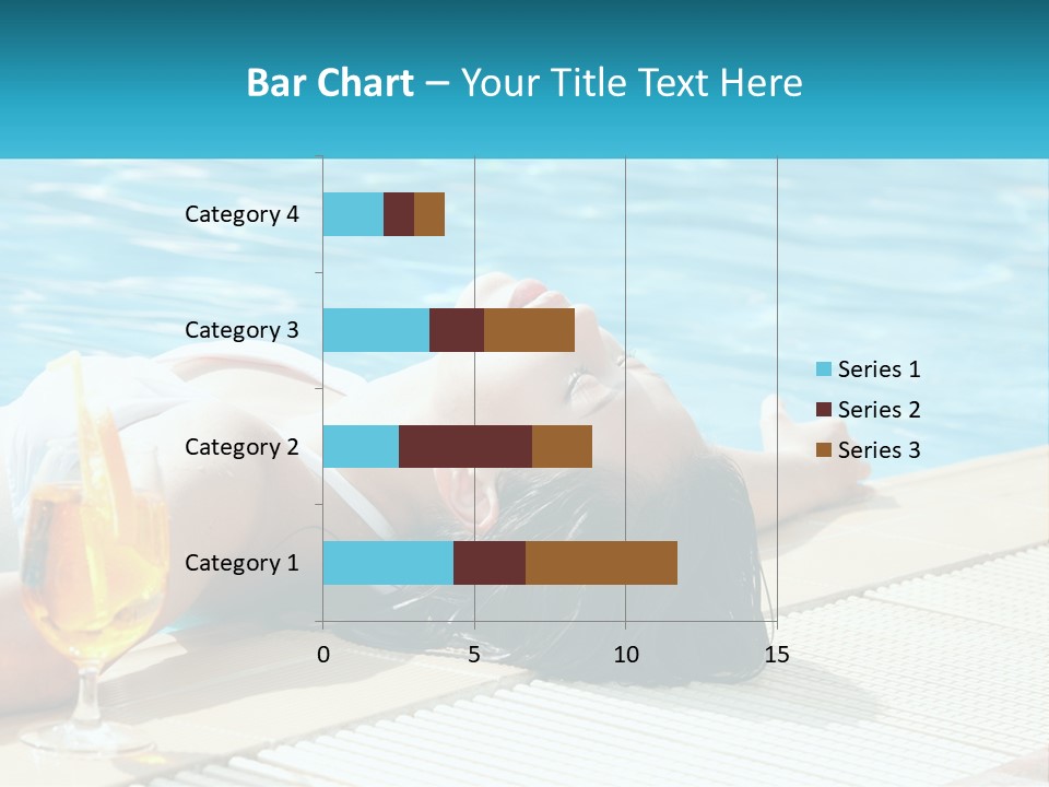 Poolside Girl PowerPoint Template
