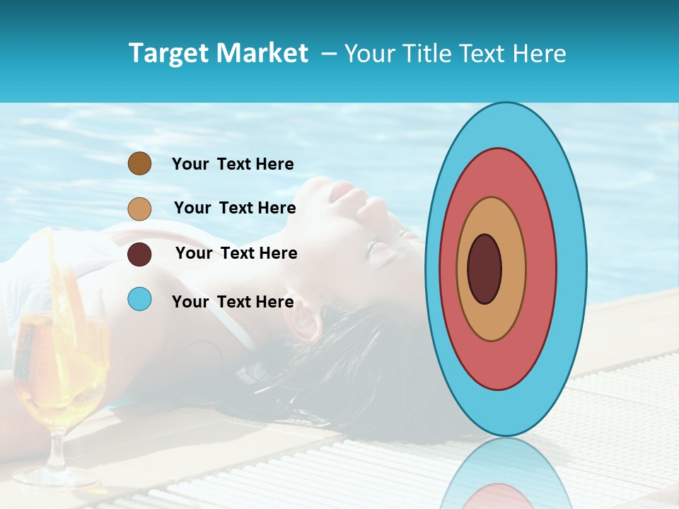 Poolside Girl PowerPoint Template