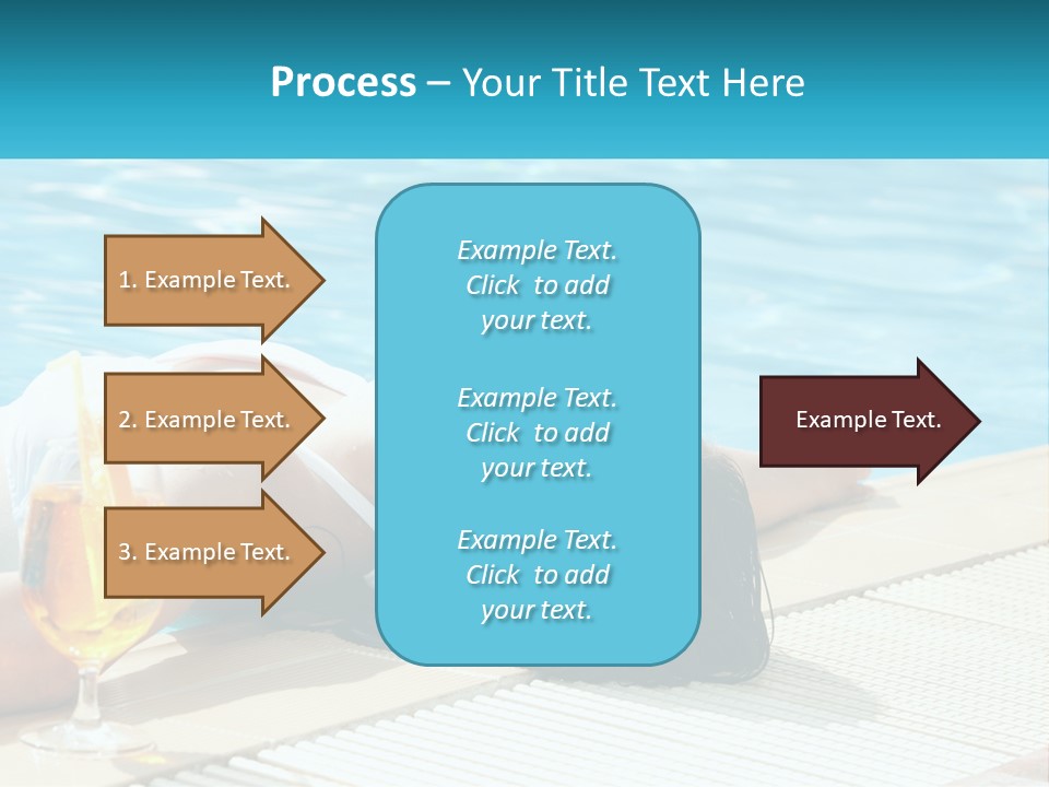 Poolside Girl PowerPoint Template