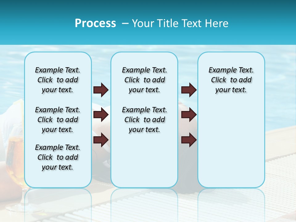 Poolside Girl PowerPoint Template