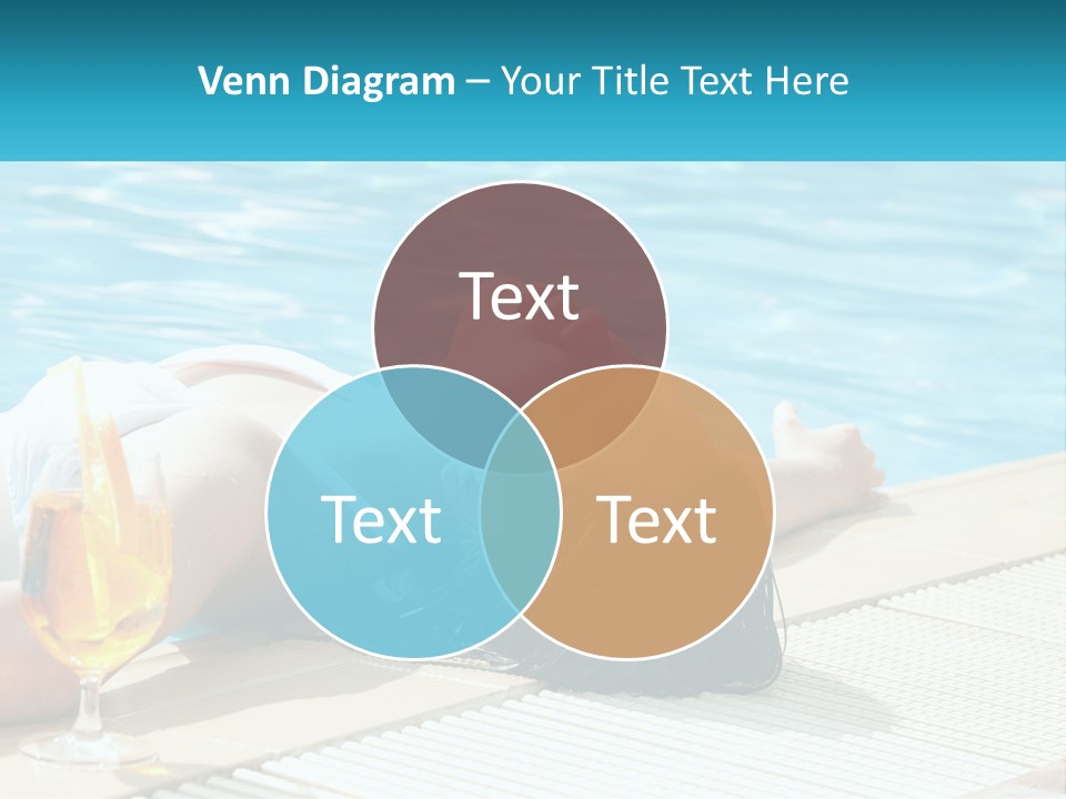 Poolside Girl PowerPoint Template