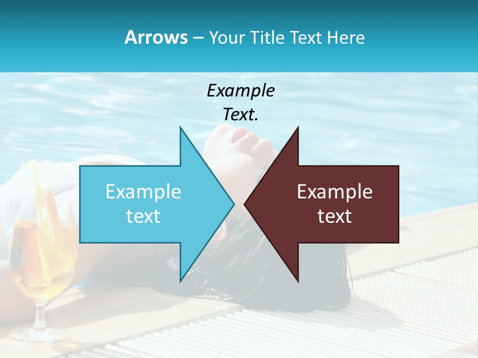 Poolside Girl PowerPoint Template