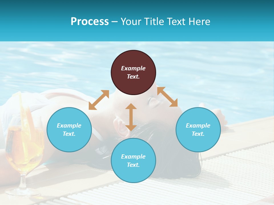 Poolside Girl PowerPoint Template