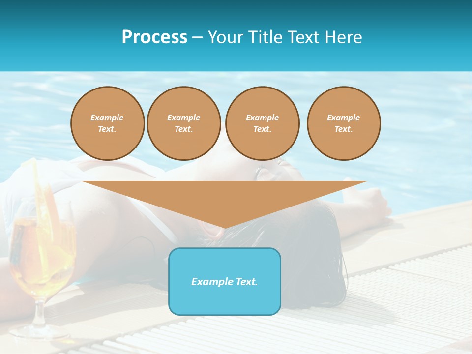 Poolside Girl PowerPoint Template