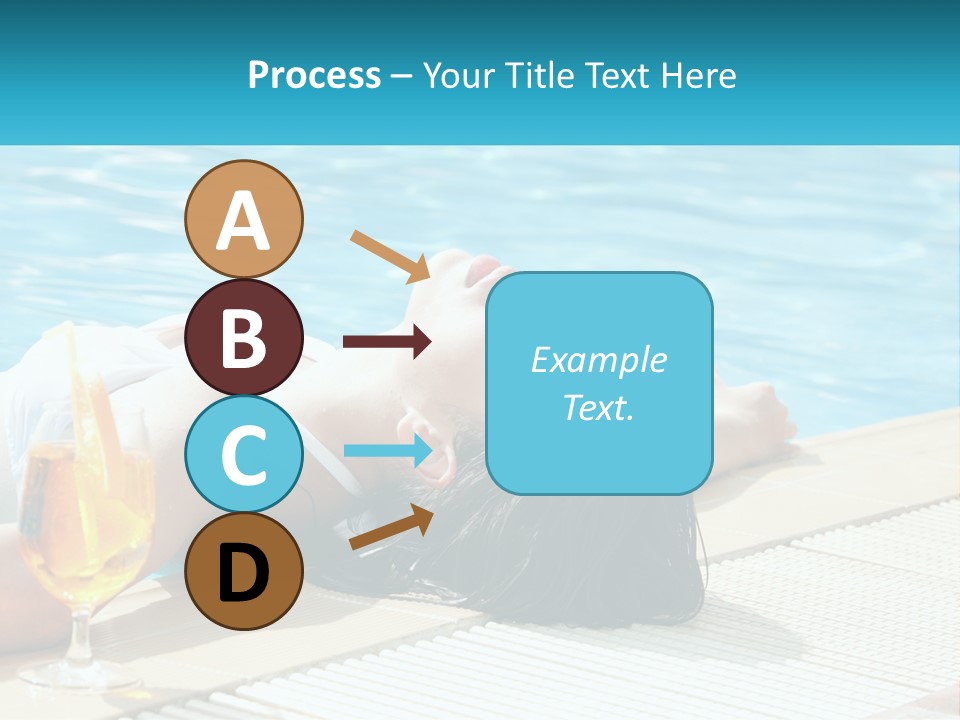 Poolside Girl PowerPoint Template