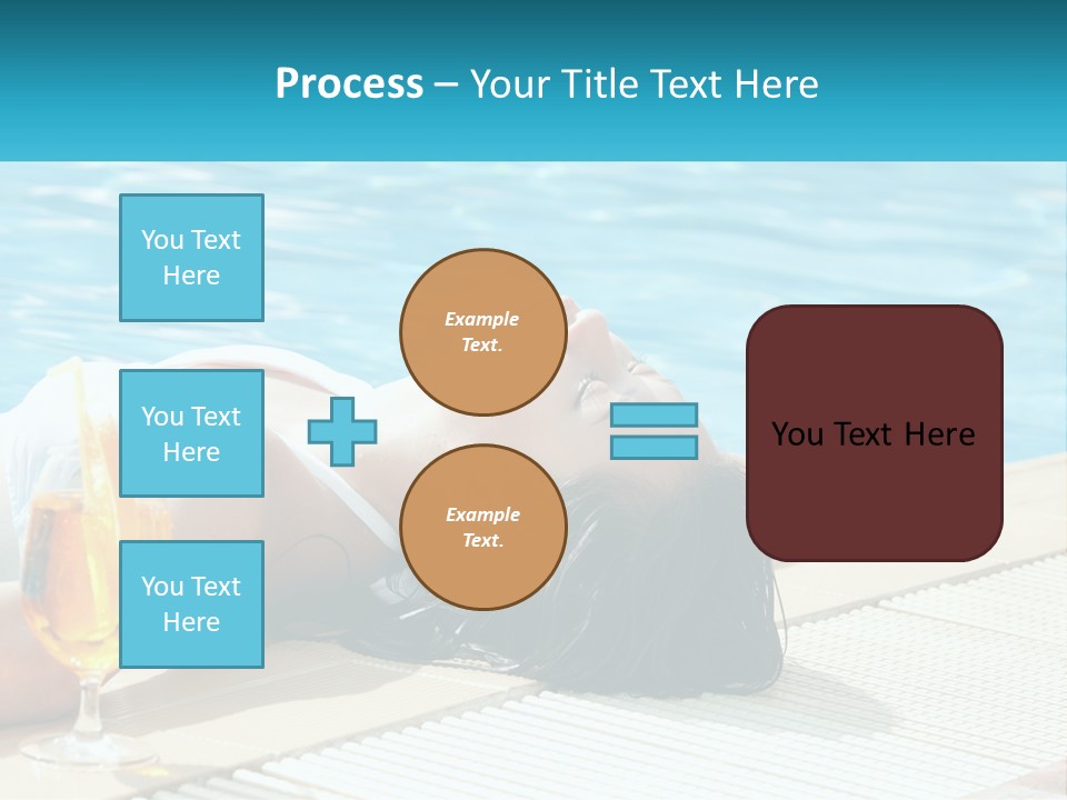 Poolside Girl PowerPoint Template