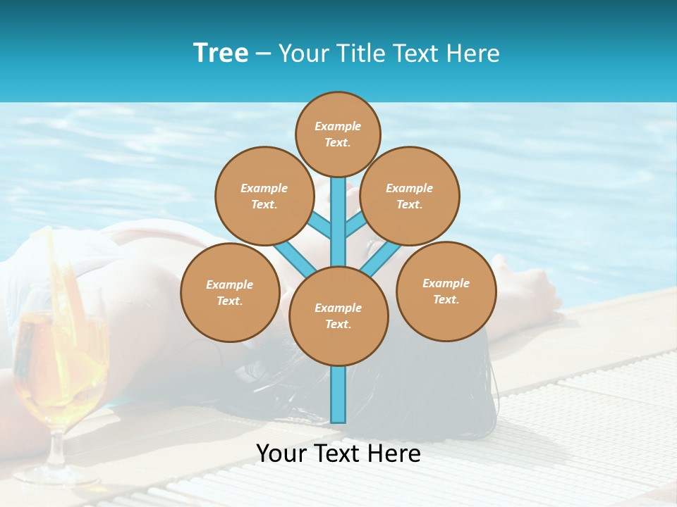 Poolside Girl PowerPoint Template