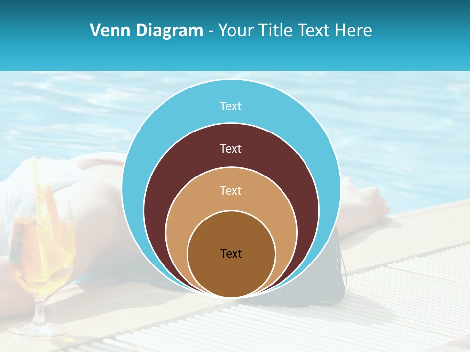 Poolside Girl PowerPoint Template