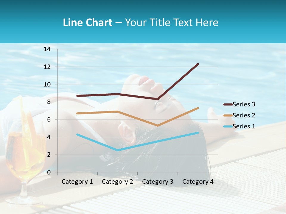 Poolside Girl PowerPoint Template