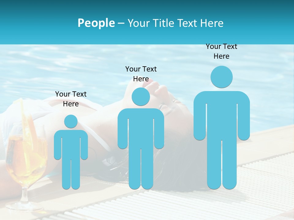 Poolside Girl PowerPoint Template