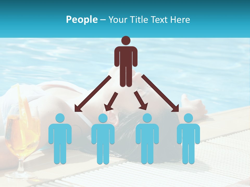Poolside Girl PowerPoint Template