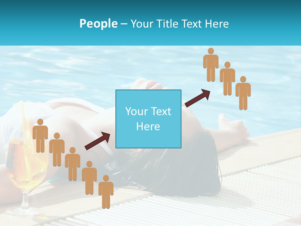 Poolside Girl PowerPoint Template