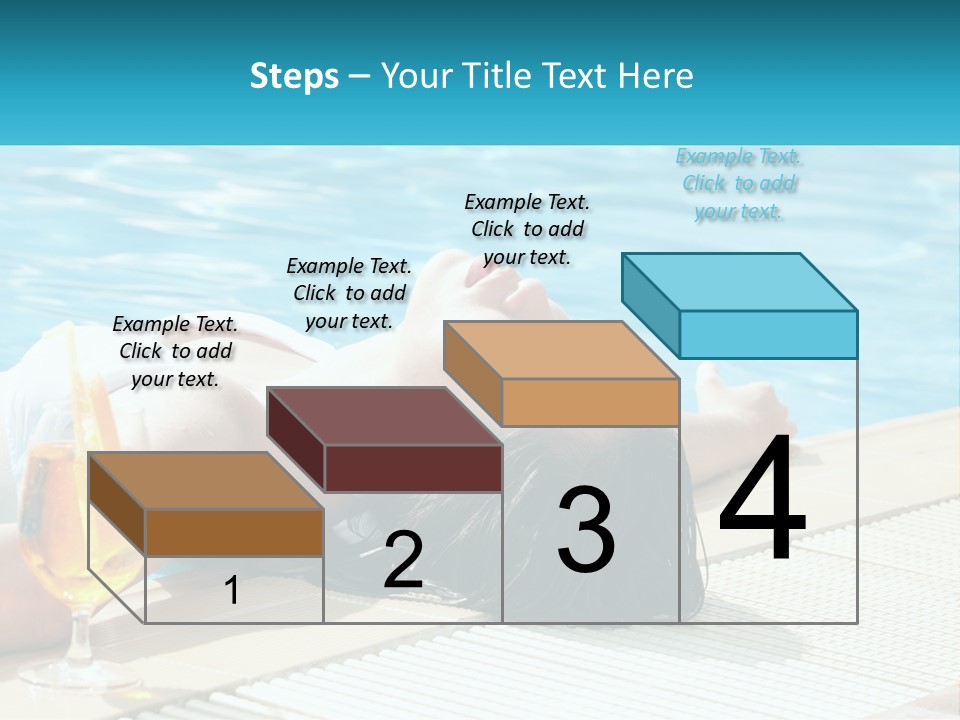 Poolside Girl PowerPoint Template