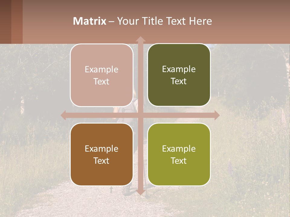 The Girl Goes On A Hike PowerPoint Template