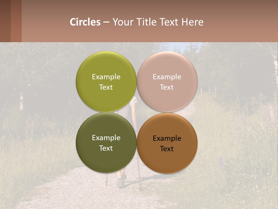 The Girl Goes On A Hike PowerPoint Template