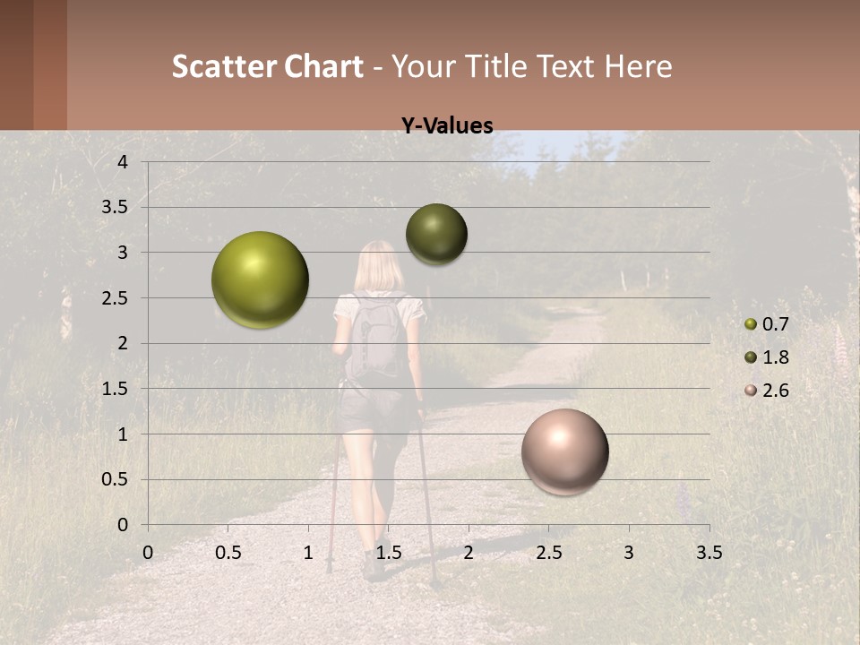 The Girl Goes On A Hike PowerPoint Template