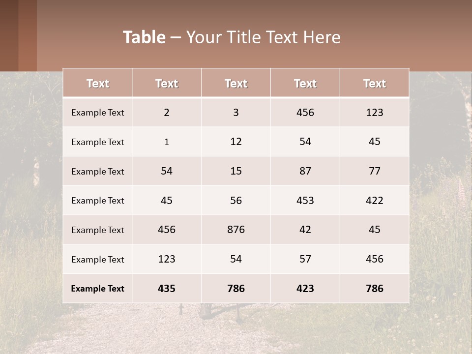 The Girl Goes On A Hike PowerPoint Template