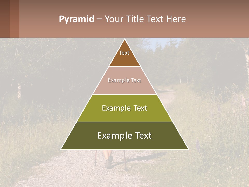 The Girl Goes On A Hike PowerPoint Template