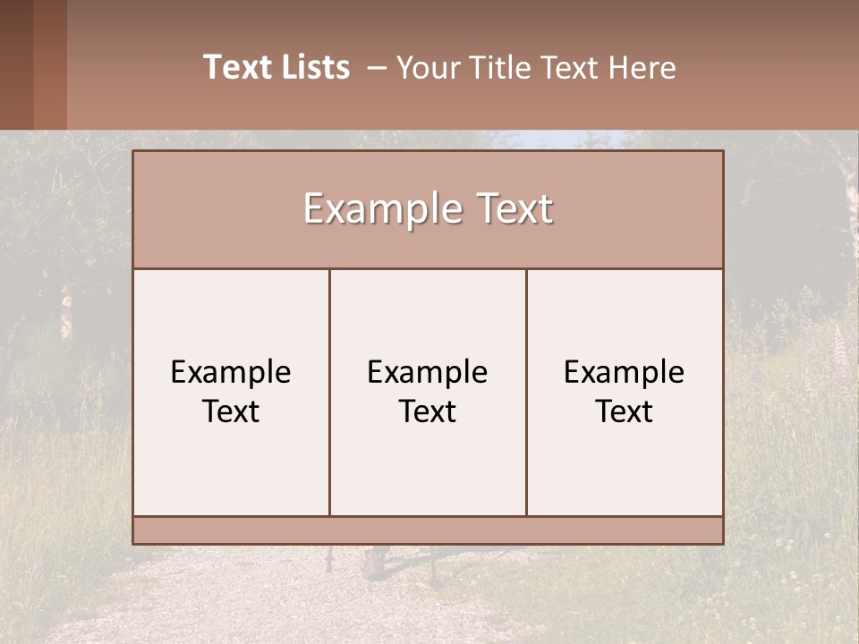 The Girl Goes On A Hike PowerPoint Template