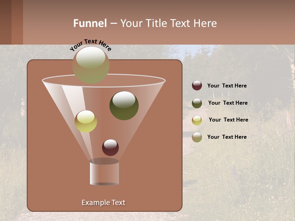 The Girl Goes On A Hike PowerPoint Template