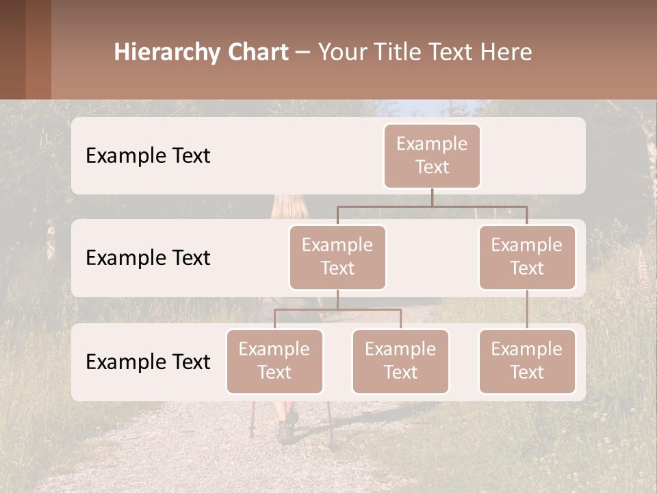 The Girl Goes On A Hike PowerPoint Template