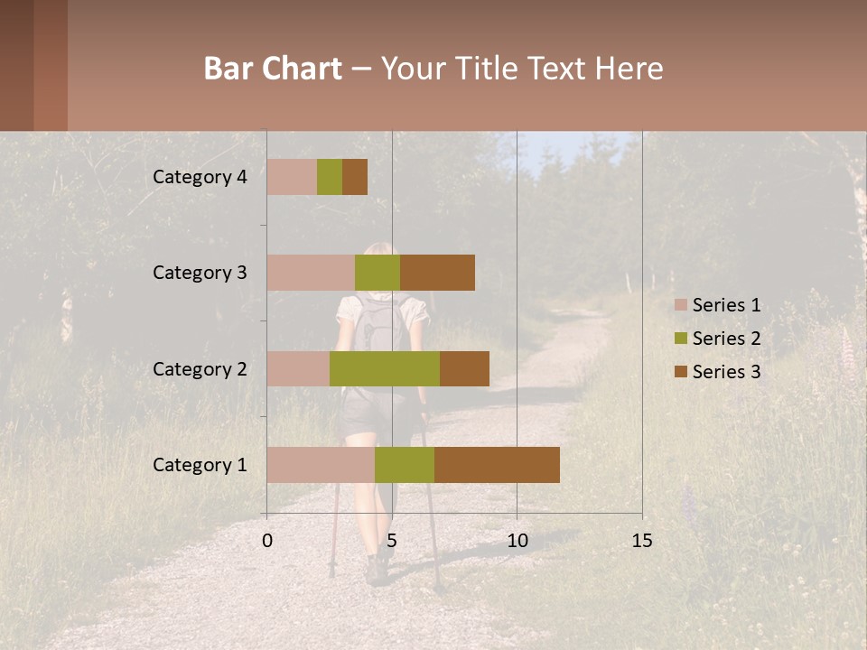 The Girl Goes On A Hike PowerPoint Template