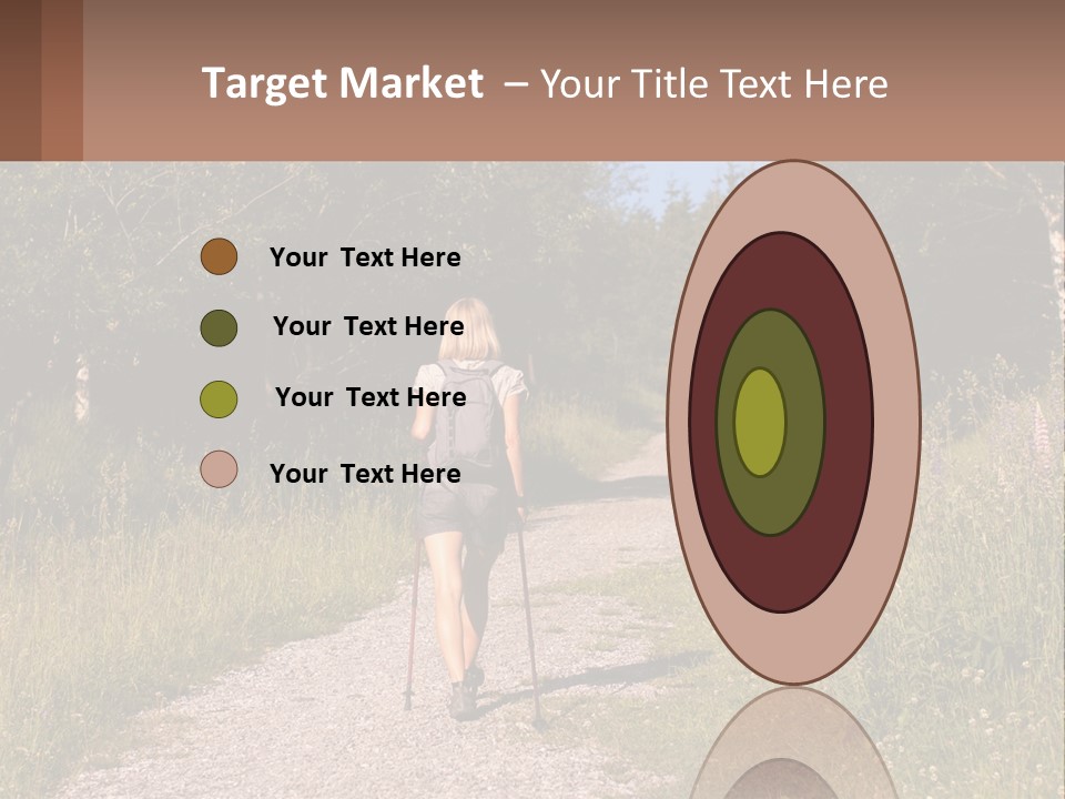 The Girl Goes On A Hike PowerPoint Template