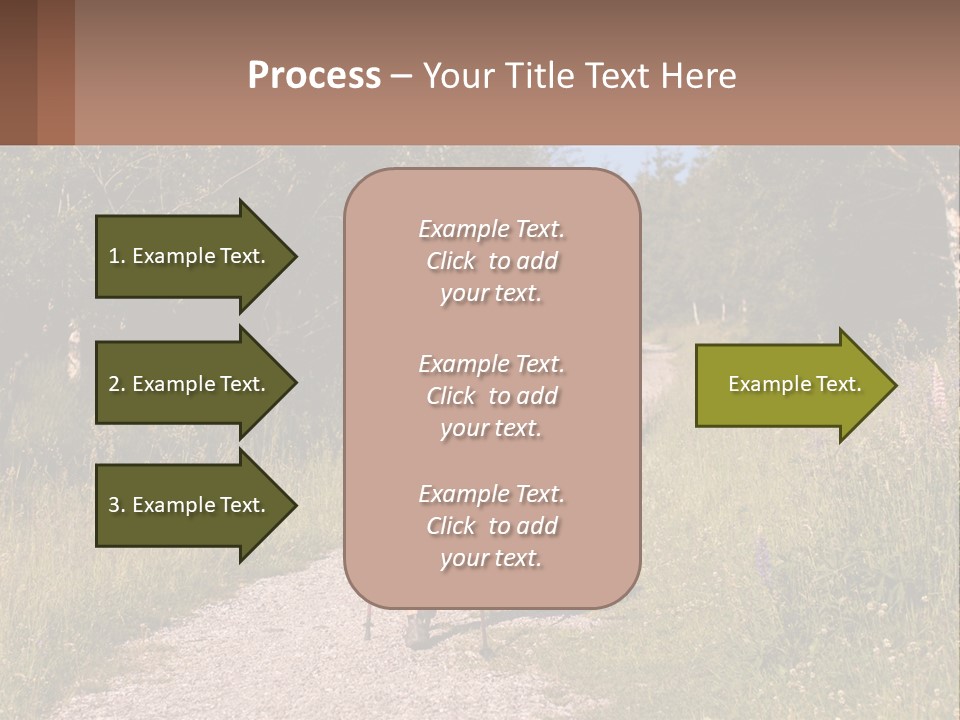 The Girl Goes On A Hike PowerPoint Template