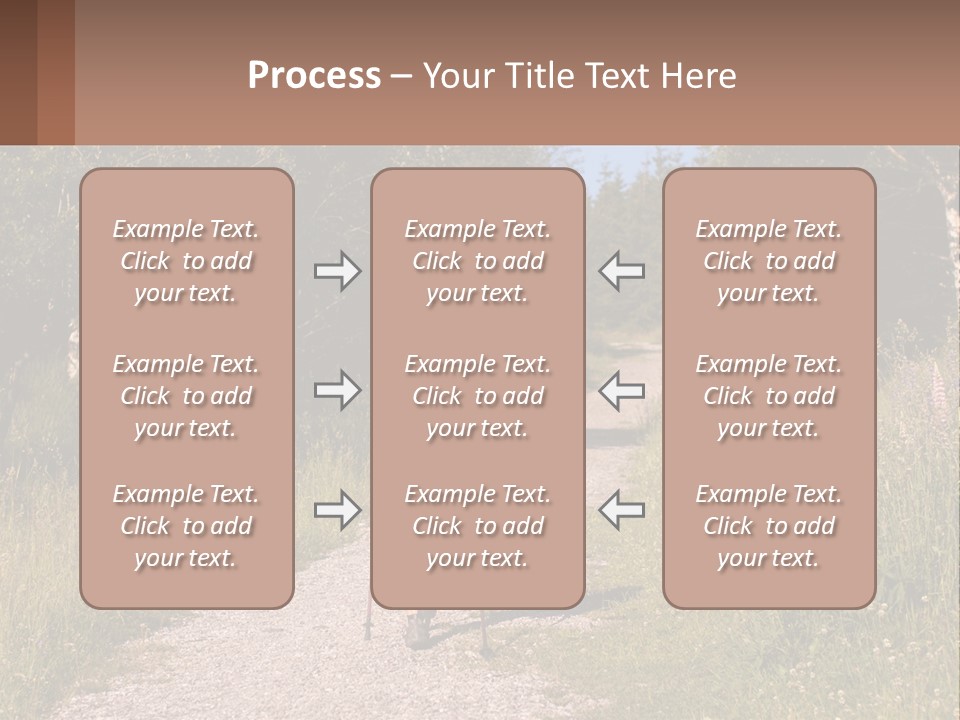 The Girl Goes On A Hike PowerPoint Template