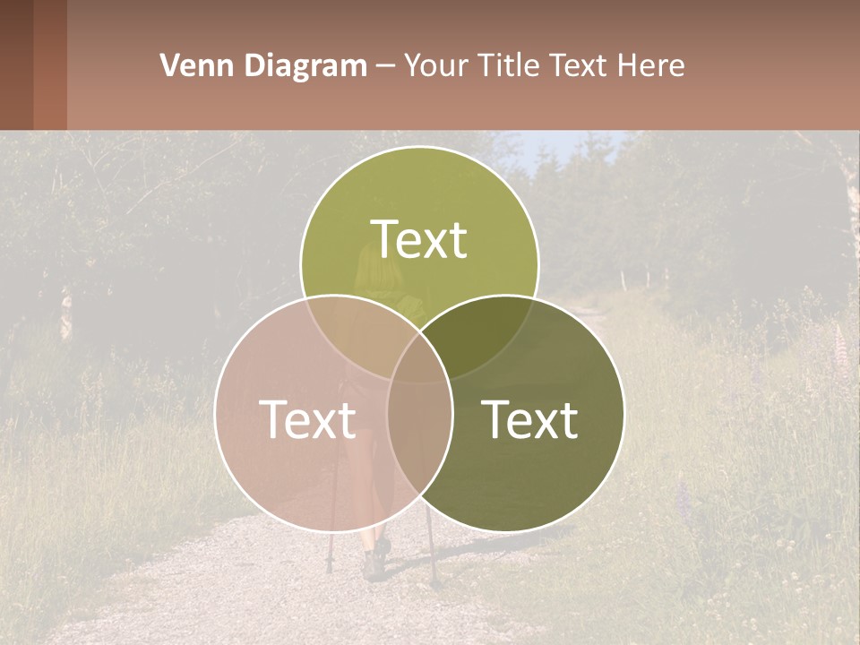 The Girl Goes On A Hike PowerPoint Template