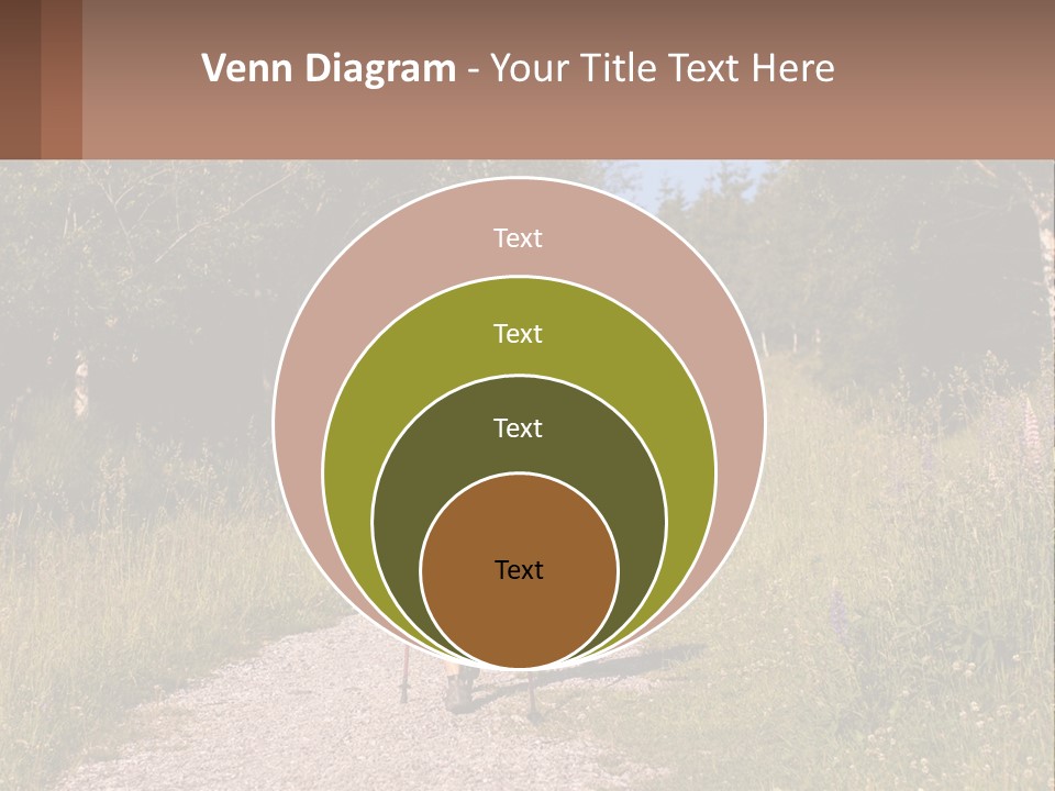 The Girl Goes On A Hike PowerPoint Template