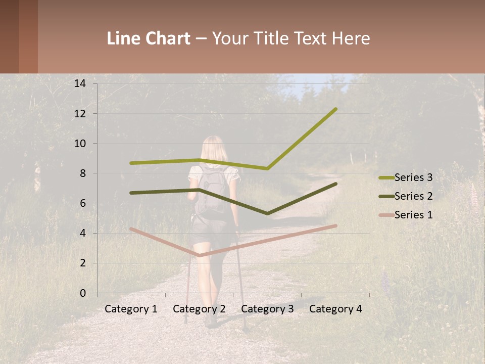 The Girl Goes On A Hike PowerPoint Template