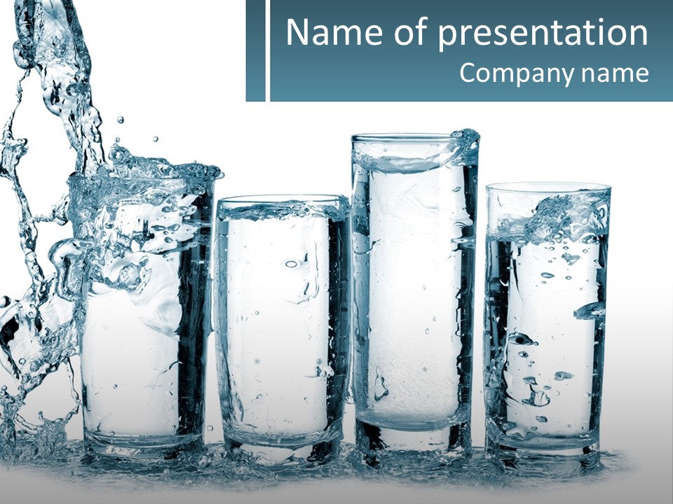 Glasses Of Water PowerPoint Template