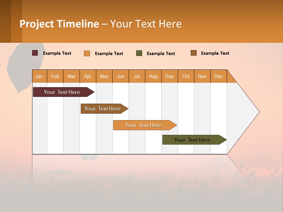 Girl With Umbrella PowerPoint Template