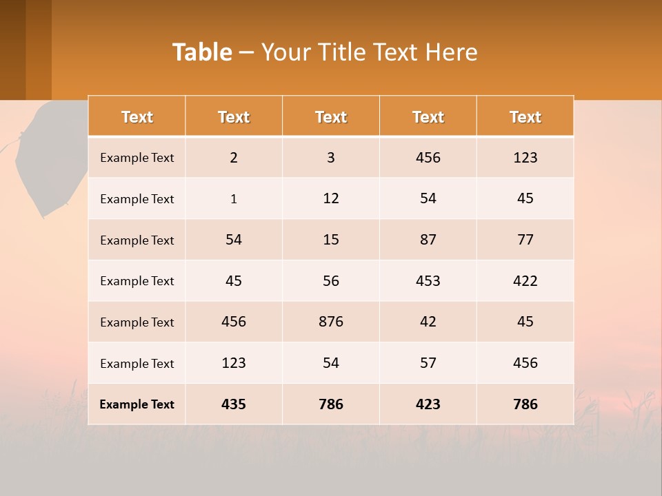 Girl With Umbrella PowerPoint Template