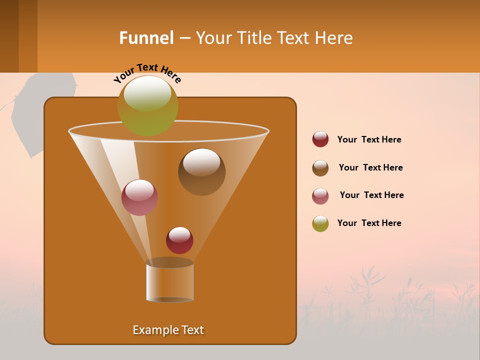 Girl With Umbrella PowerPoint Template