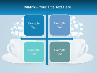 Chatting Over A Cup Of Tea PowerPoint Template