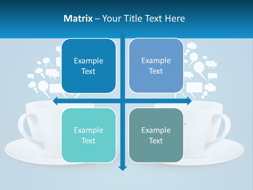 Chatting Over A Cup Of Tea PowerPoint Template
