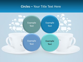 Chatting Over A Cup Of Tea PowerPoint Template