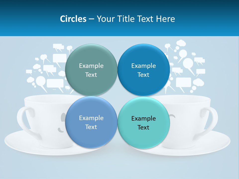 Chatting Over A Cup Of Tea PowerPoint Template