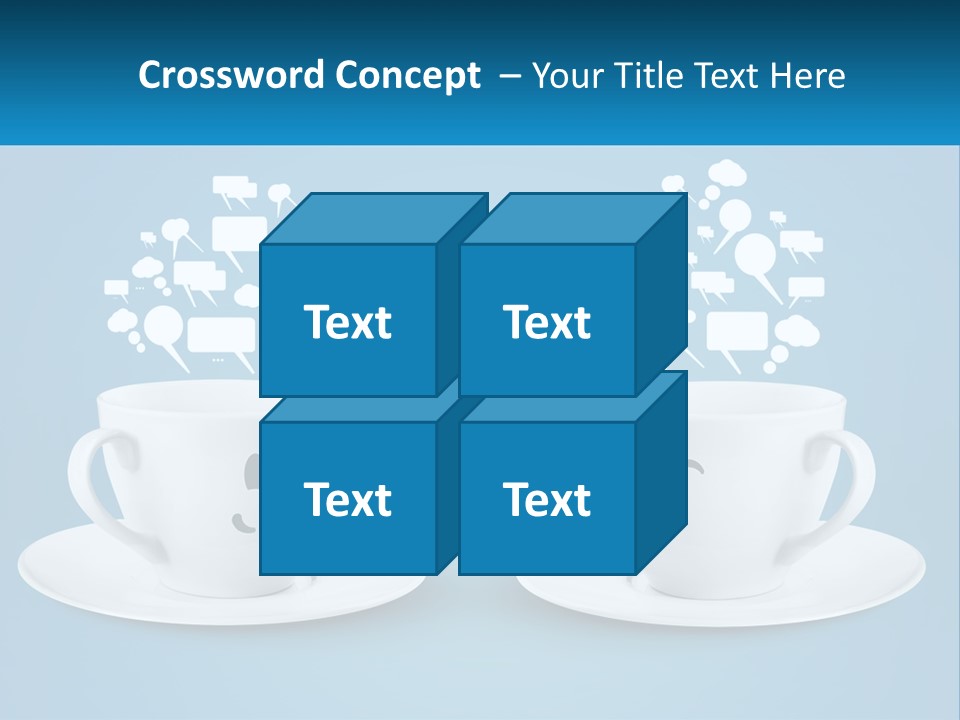 Chatting Over A Cup Of Tea PowerPoint Template